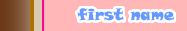 first name
