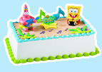 Sponge Bob and Patrick - Rock Stars Ice Cream Cake
